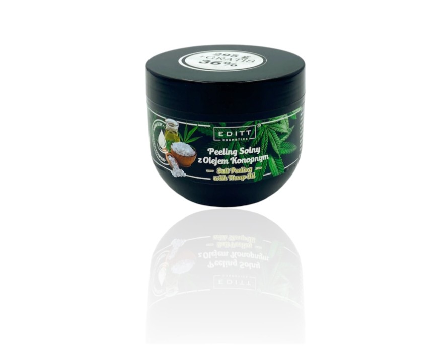 Peeling Solny z Olejem Konopnym