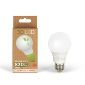 Żarówka 3D Led 820lm E27 Barwa Ciepła