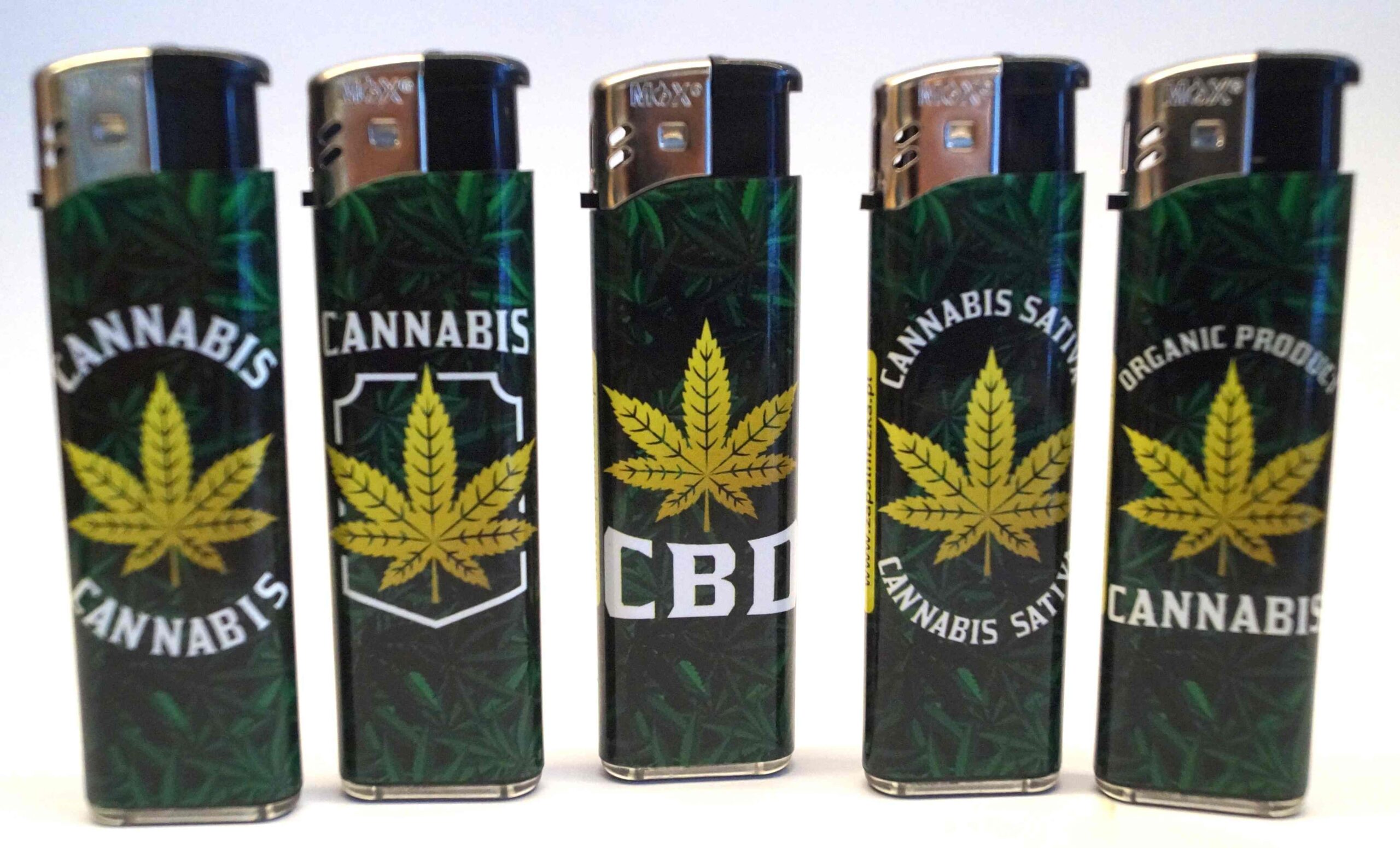 Zapalniczka Wielorazowa Piezoelektryczna Marihuana CBD 5szt