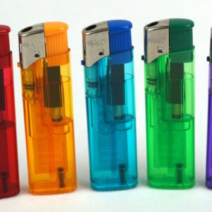 Zapalniczka Wielorazowa Piezoelektryczna Transparentna 5szt