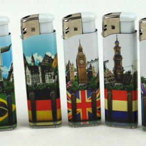 Zapalniczka Wielorazowa Piezoelektryczna Walizka 5szt