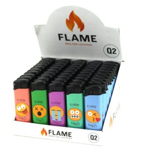 Zapalniczka Wielorazowa Flame Q2 Emotki 50szt