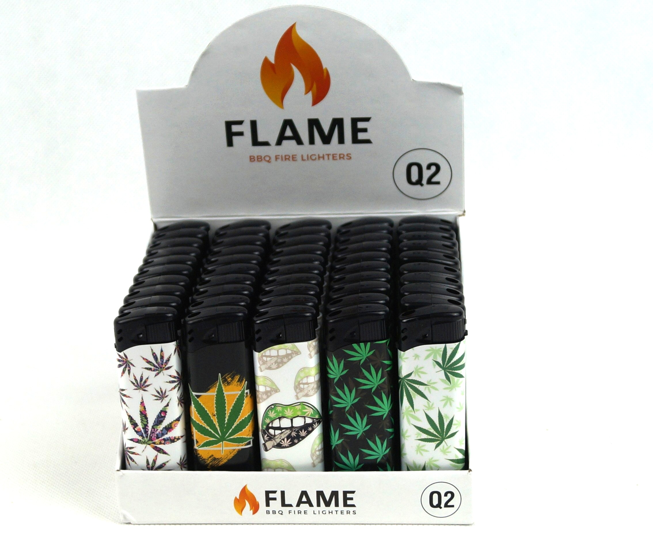 Zapalniczka Wielorazowa Flame Marihuana 50szt