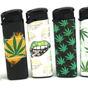 Zapalniczka Wielorazowa Q2 - Flame Marihuana 5szt