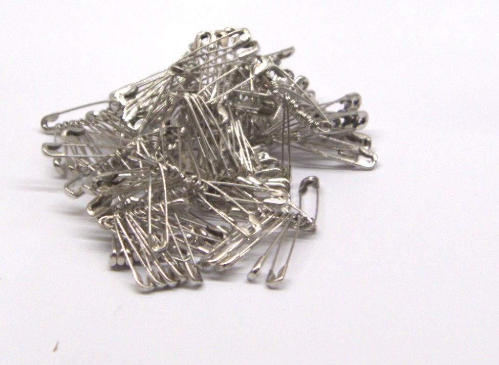Agrafki Klasyczne Srebrne 31mm #1 NICKEL_2 a_864szt - obrazek 2