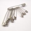 Agrafki Srebrne Klasyczne MIX NICKEL_2 a_864szt