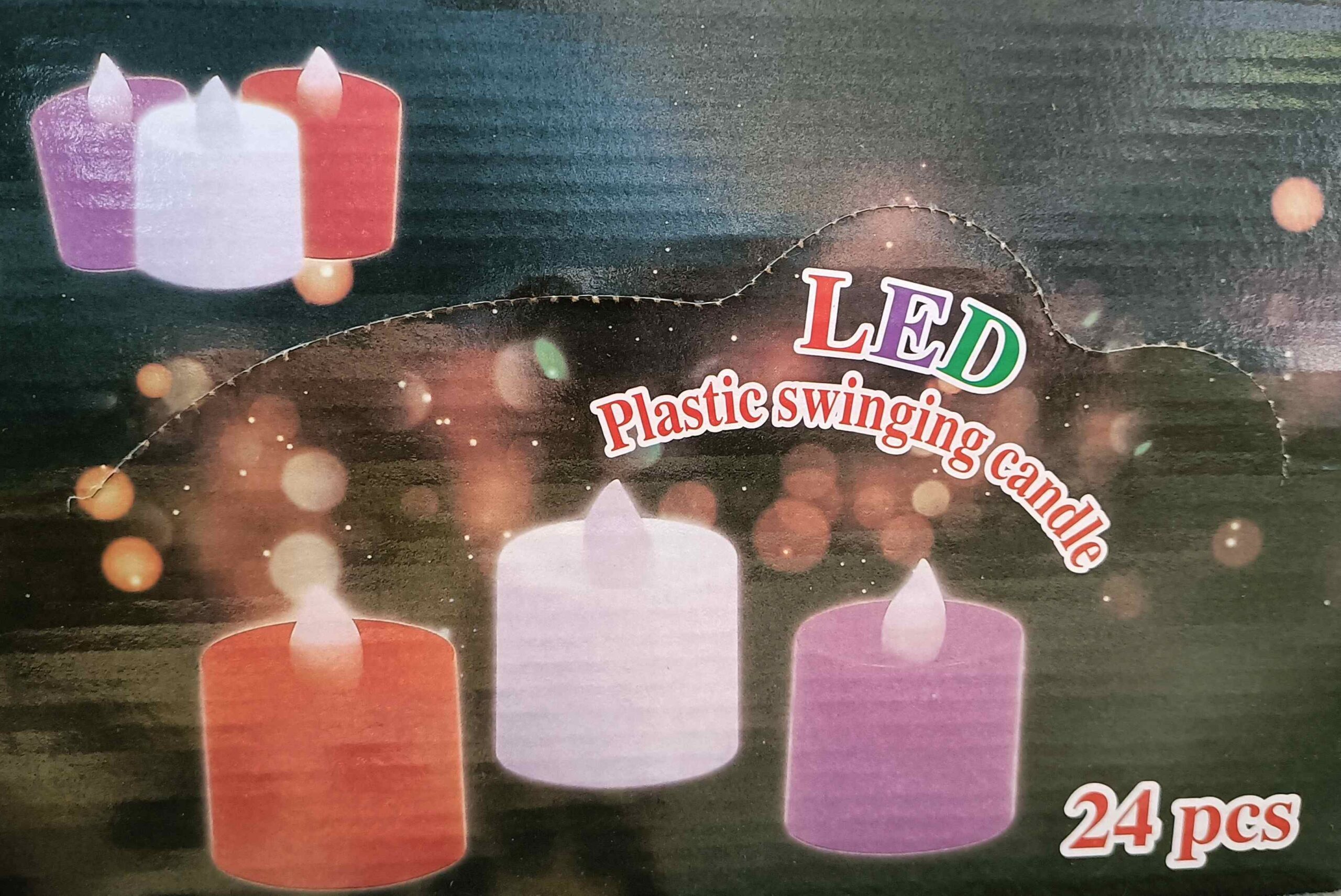 Świeca Plastikowa Swinging Candle Led pudełko 24szt - obrazek 4